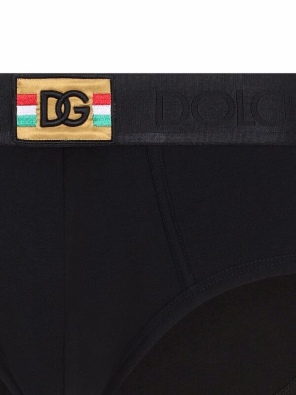 Dolce & Gabbana  logo-waistband cotton briefs - Image 4