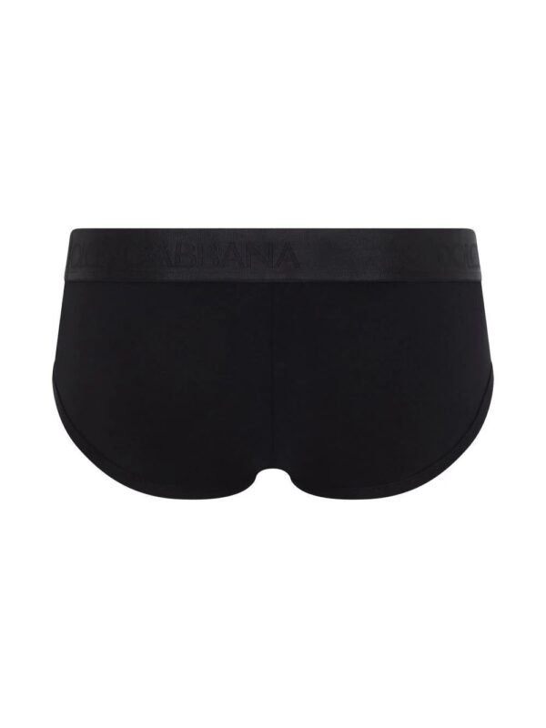 Dolce & Gabbana  logo-waistband cotton briefs - Image 3