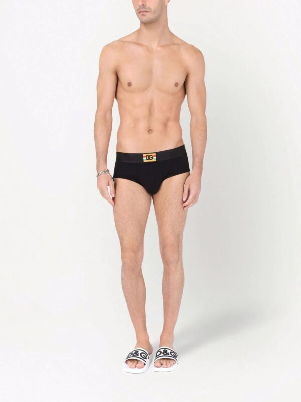 Dolce & Gabbana  logo-waistband cotton briefs - Image 2