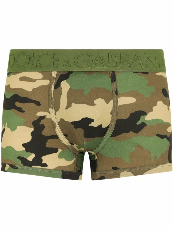 Dolce & Gabbana  camouflage logo-waistband boxers