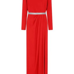 Dolce & Gabbana  long-sleeve slit-detail dress
