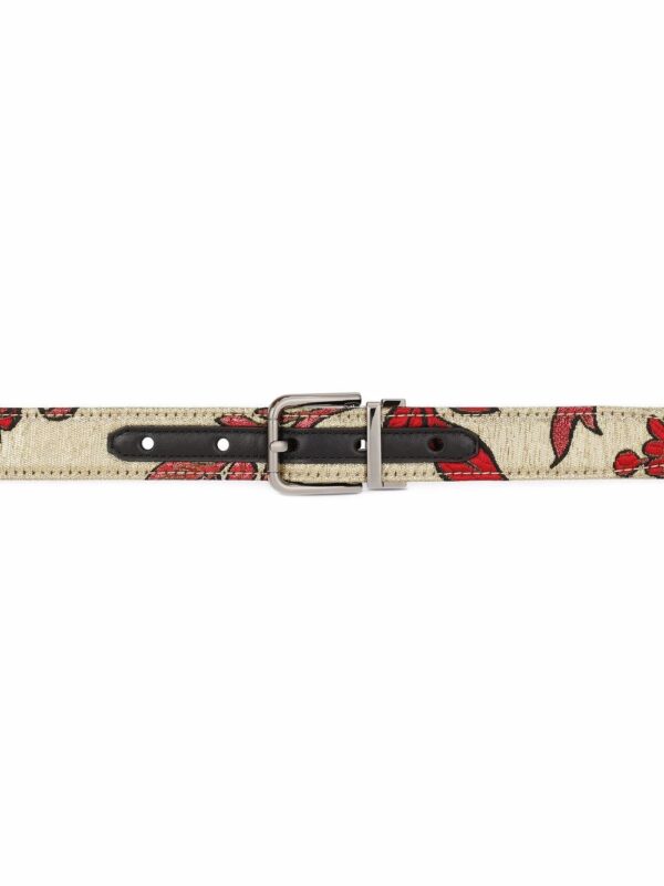 Dolce & gabbana floral-print buckle belt - Image 2