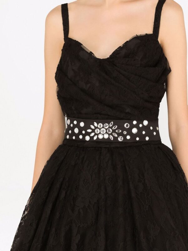 Dolce & Gabbana sweetheart-neck chantilly-lace minidress - Image 4