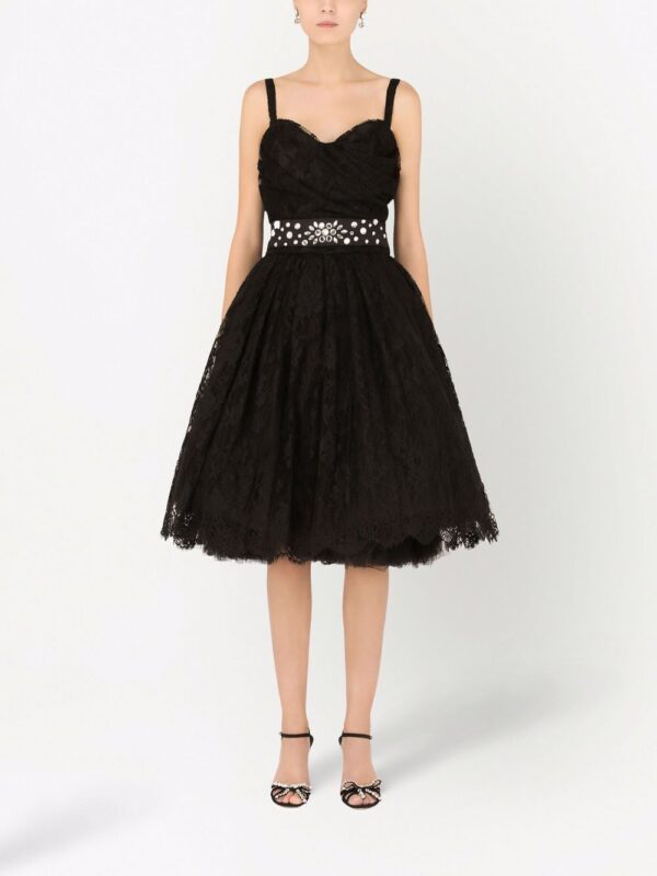 Dolce & Gabbana sweetheart-neck chantilly-lace minidress - Image 6