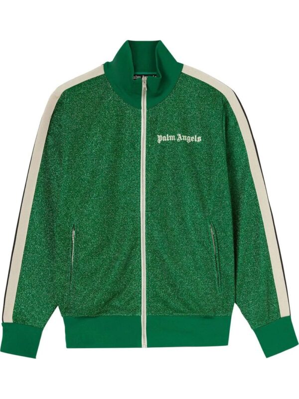 Palm Angels  glitter lurex track jacket