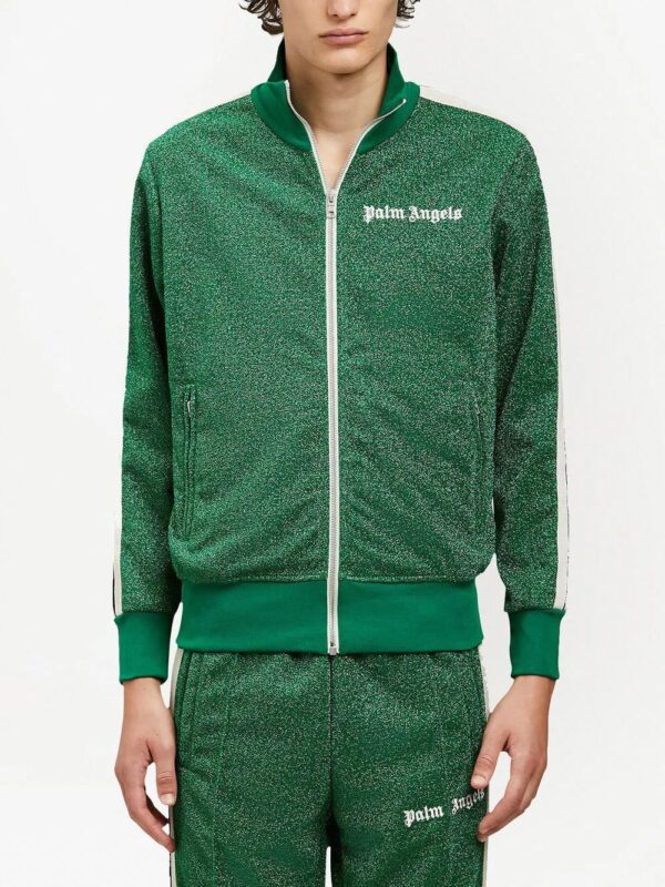 Palm Angels  glitter lurex track jacket - Image 3
