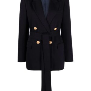 Palm Angels double breasted belted blazer