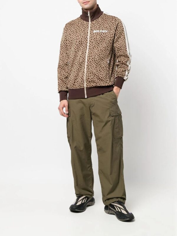 Palm Angels  leopard jacquard zipped jacket - Image 2