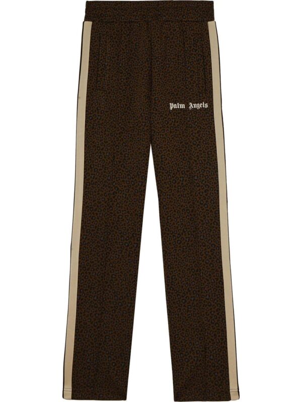 Palm Angels  leopard-jacquard track pants
