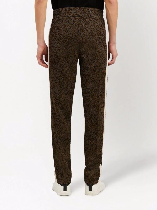 Palm Angels  leopard-jacquard track pants - Image 4