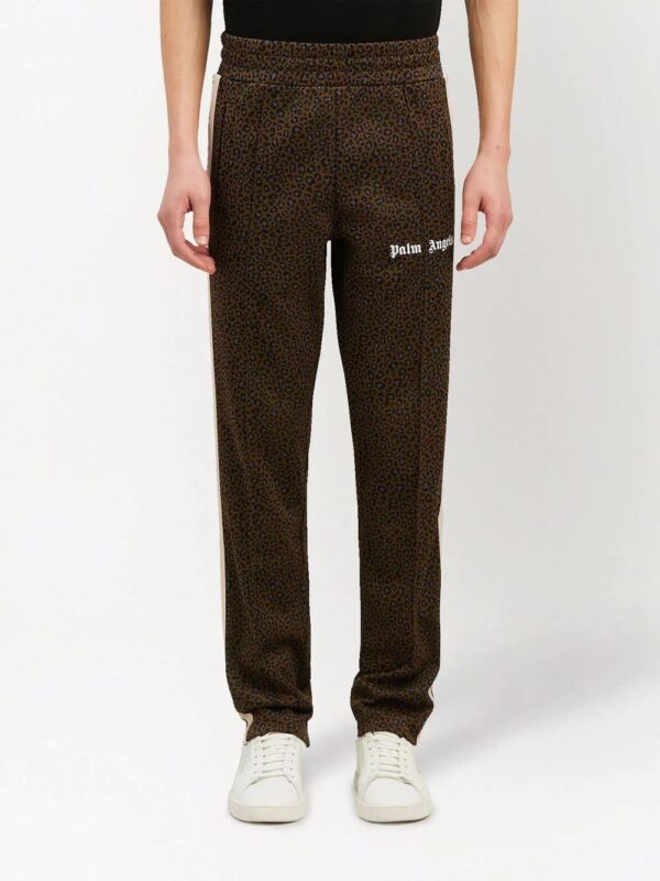 Palm Angels  leopard-jacquard track pants - Image 3