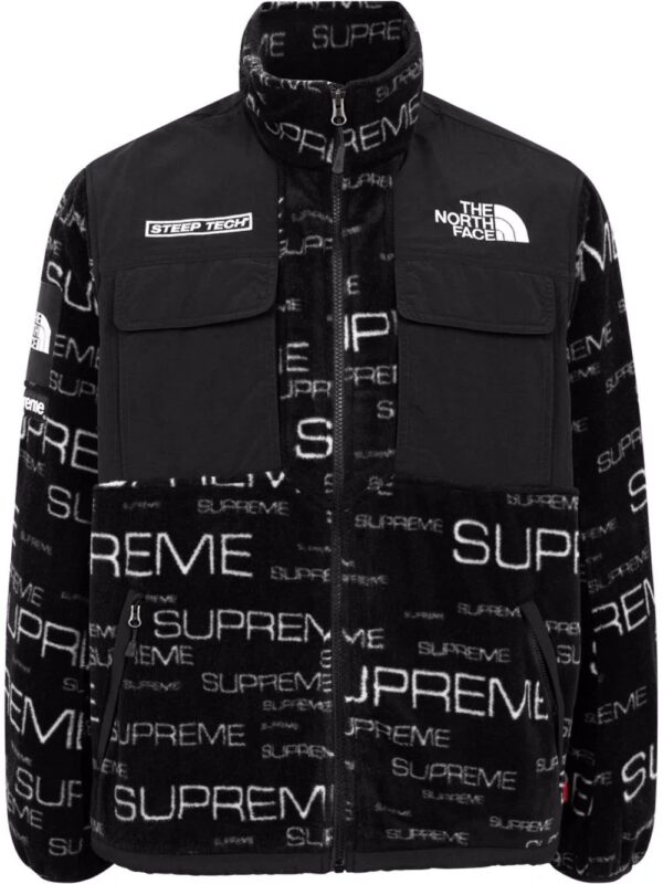 Supreme  x The North Face steep tech fleece jacket.