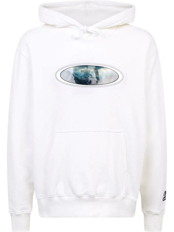 Supreme  x The North Face Lenticular Mountains hoodie