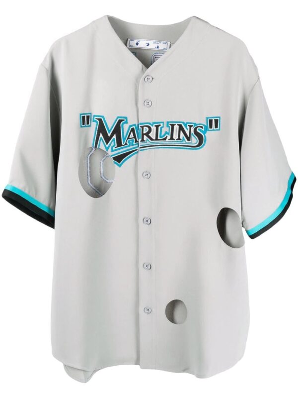 Off-White  Miami Marlins cut-out shirt