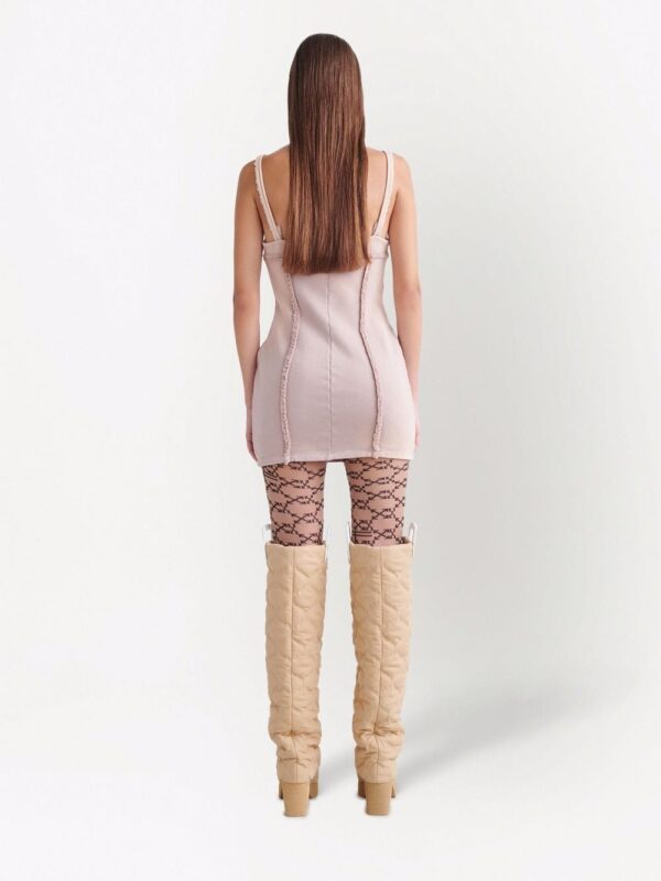 Off-White seam-detail fitted mini dress - Image 2