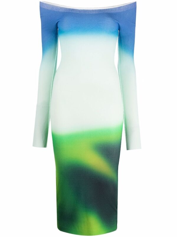 Off-White Blurred Seamless knit dress