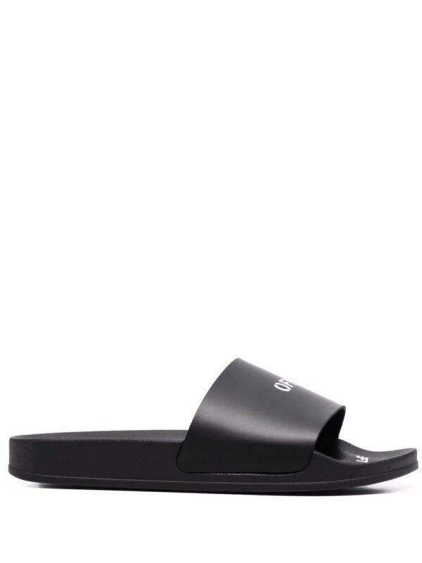 Off-White  logo-print pool slides