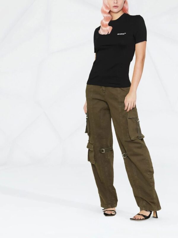 Off-White  Helvetica logo-print T-shirt - Image 3