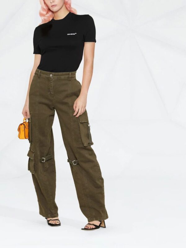 Off-White  Helvetica logo-print T-shirt - Image 2