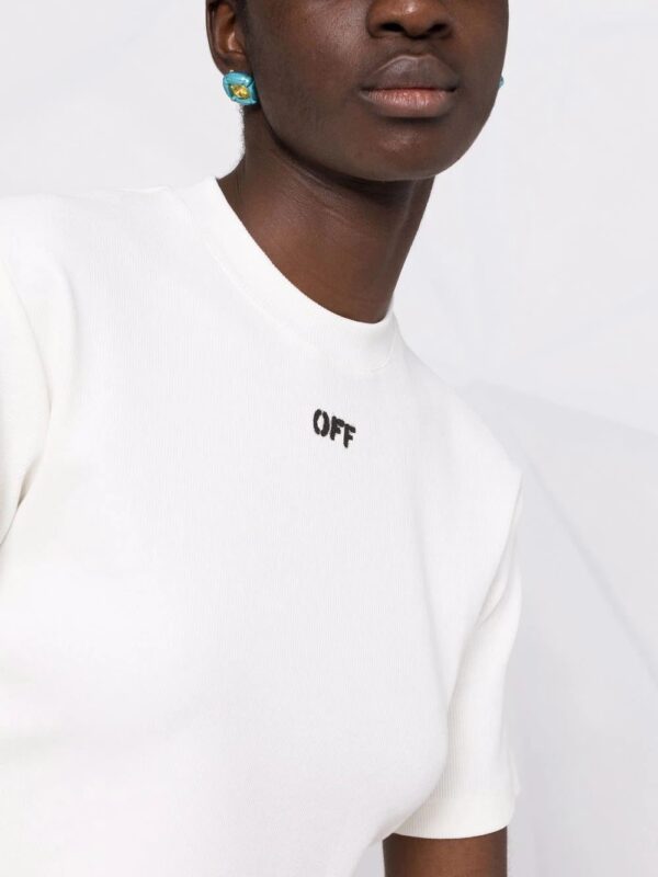Off-White  Off-stamp cropped T-shirt - Image 3