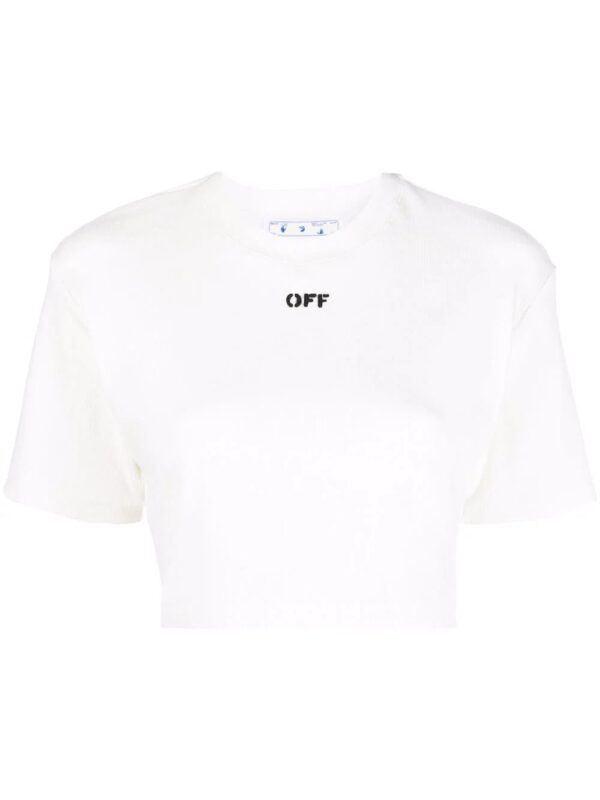 Off-White  Off-stamp cropped T-shirt