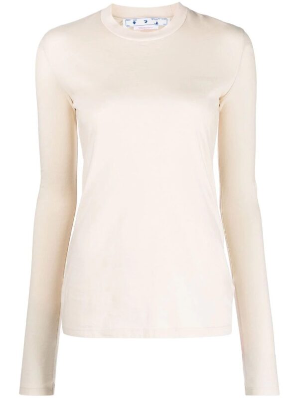 Off-White  Diag-print long-sleeve T-shirt
