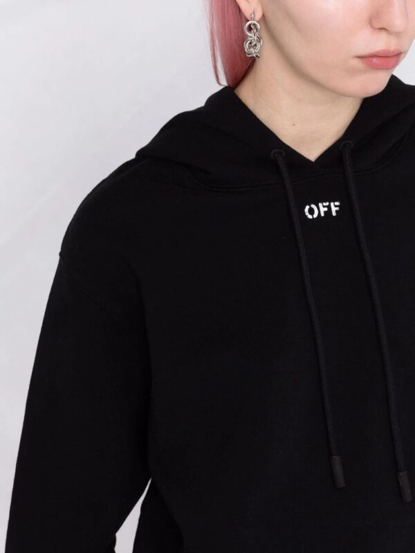 Off-White  Off-stamp cropped hoodie - Image 3