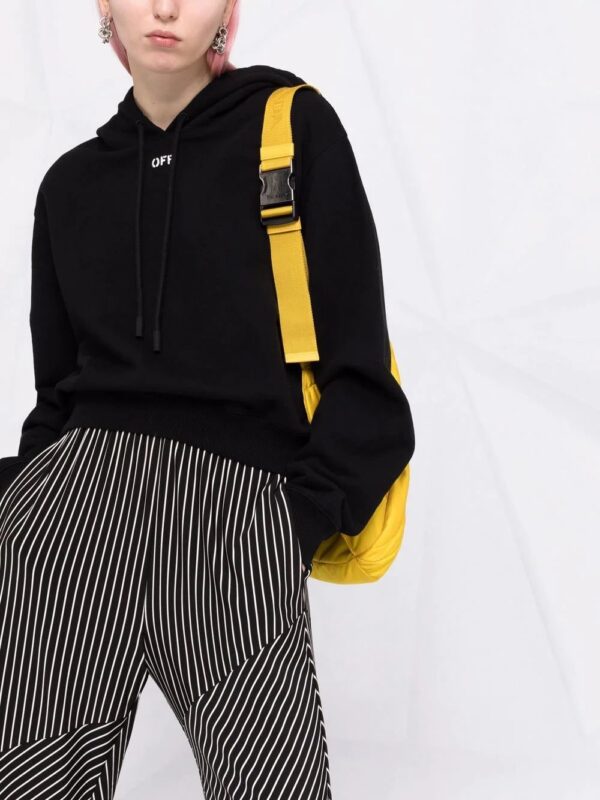 Off-White  Off-stamp cropped hoodie - Image 4