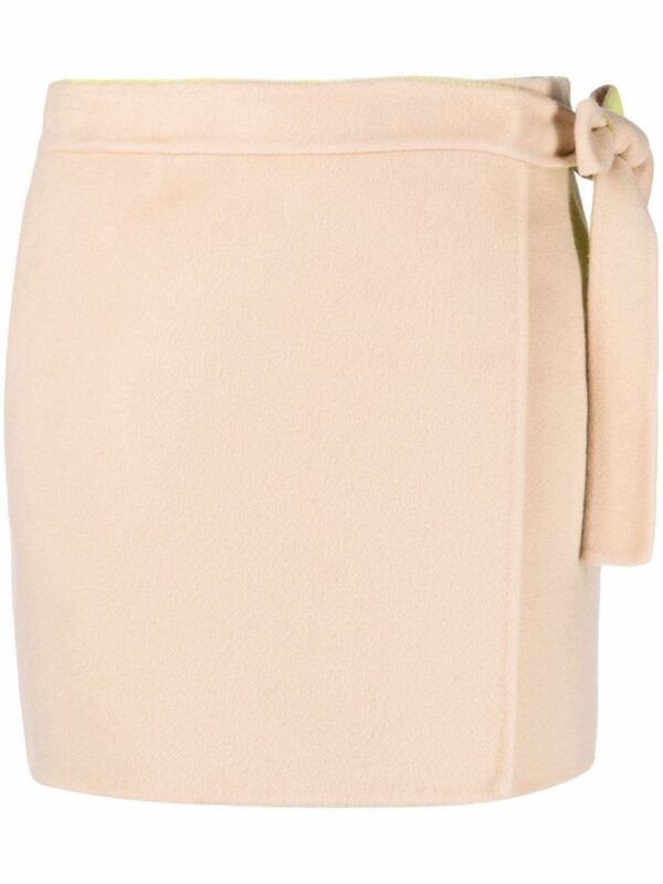 Off-White  side tie fastening miniskirt