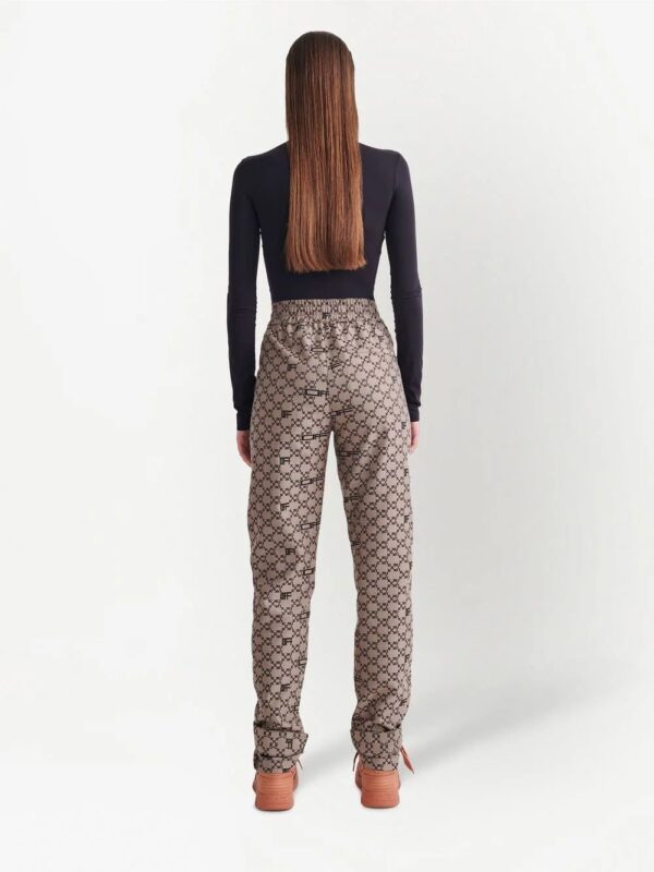 Off-White  monogram tapered-leg trousers - Image 3