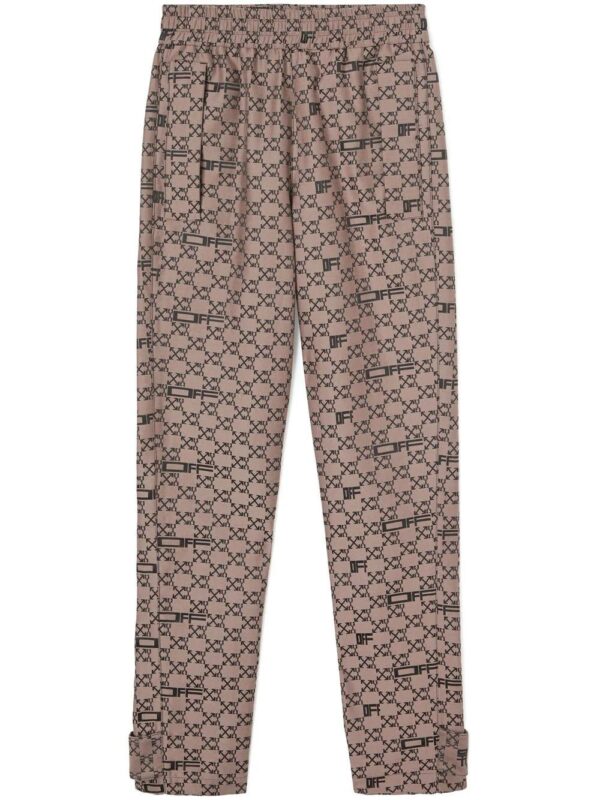 Off-White  monogram tapered-leg trousers