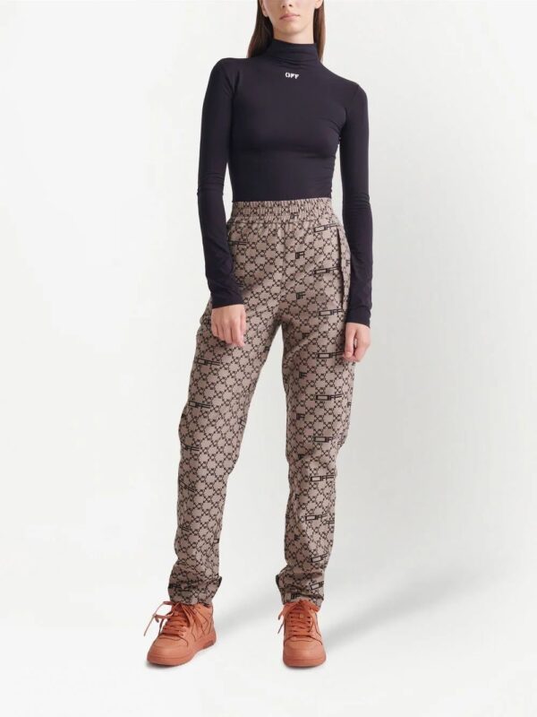 Off-White  monogram tapered-leg trousers - Image 2