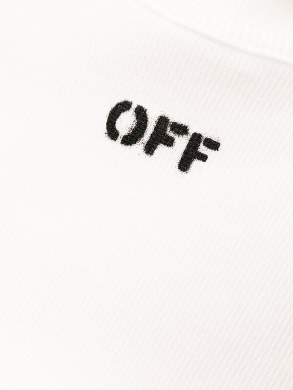 Off-White Off-Stamp ribbed dress - Image 3