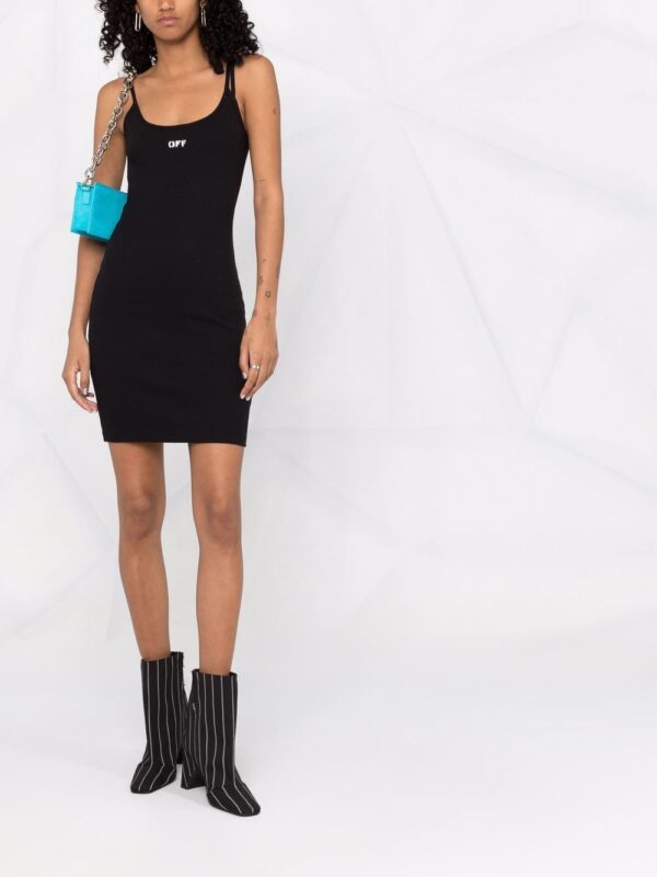 Off-White Off-Stamp ribbed dress - Image 2