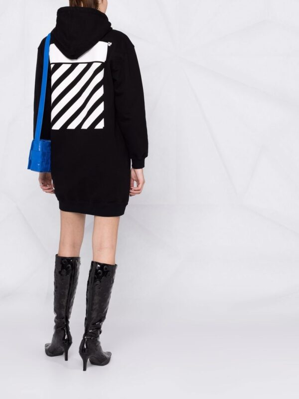 Off-White Diag-stripe print sweatshirt dress - Image 6