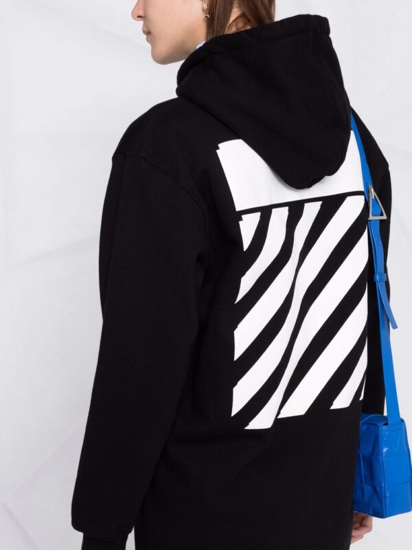 Off-White Diag-stripe print sweatshirt dress - Image 4