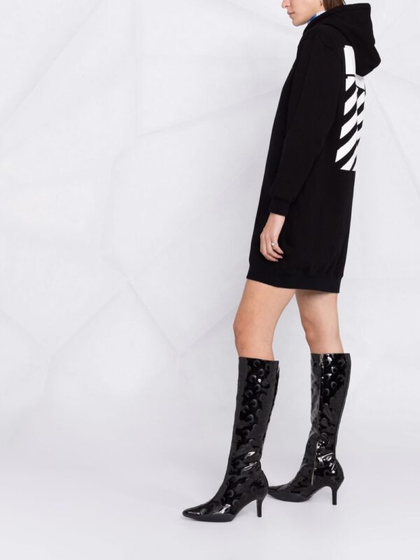 Off-White Diag-stripe print sweatshirt dress - Image 3