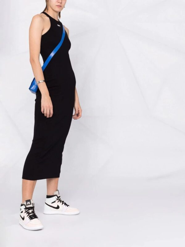 Off-White  Off-Stamp ribbed dress - Image 4