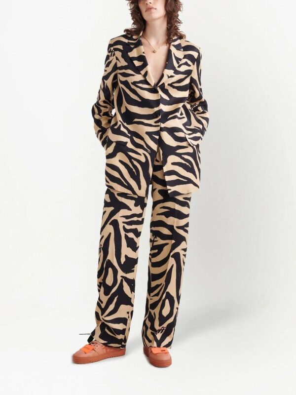Off-White  zebra-print oversized blazer - Image 2