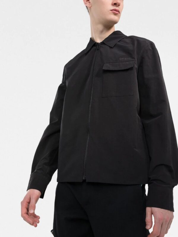 Off-White  Diag-stripe zipped shirt jacket - Image 3