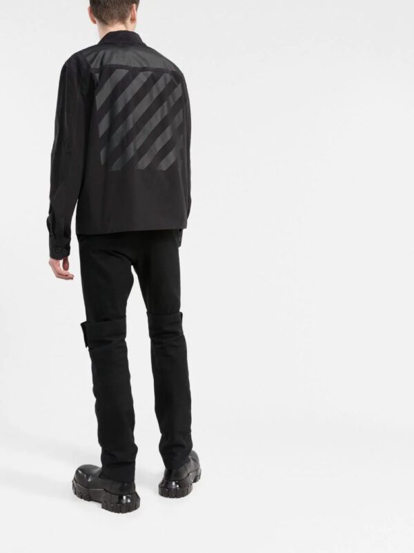 Off-White  Diag-stripe zipped shirt jacket - Image 4