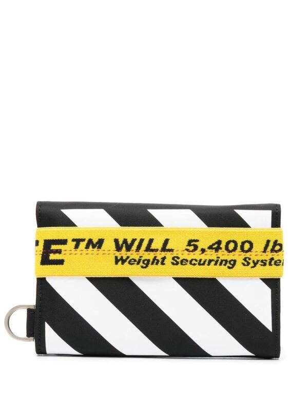Off-White  Diag-stripe wallet