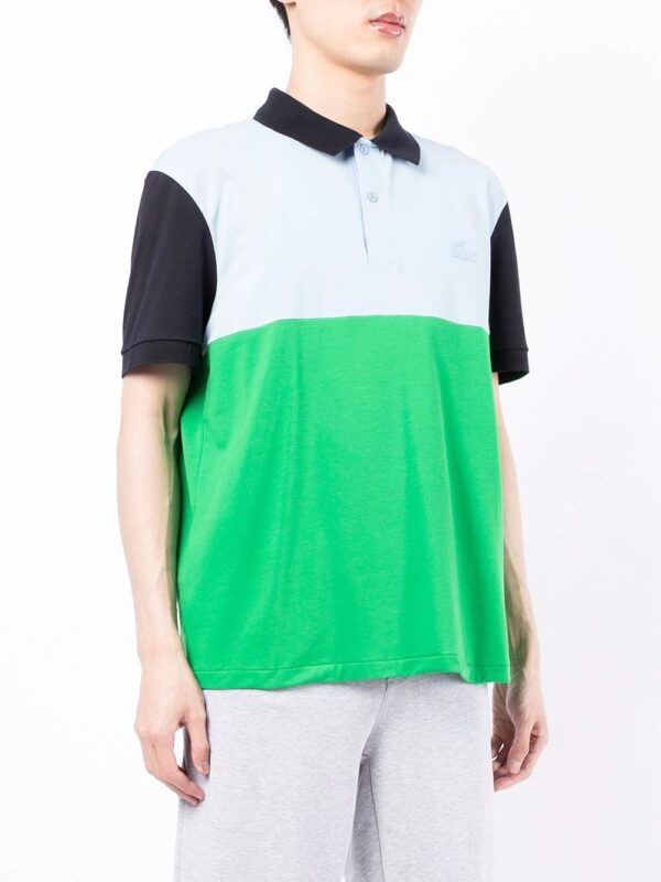 Lacoste  panelled cotton polo shirt - Image 2