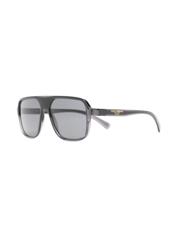 Dolce & Gabbana Eyewear logo-embossed square-frame sunglasses - Image 2