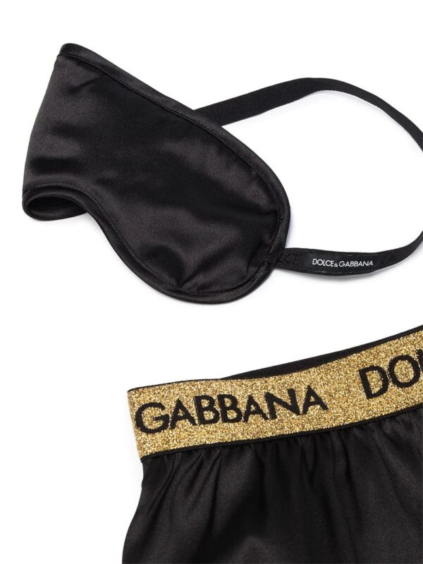 Dolce & Gabbana  logo-band silk shorts set - Image 4
