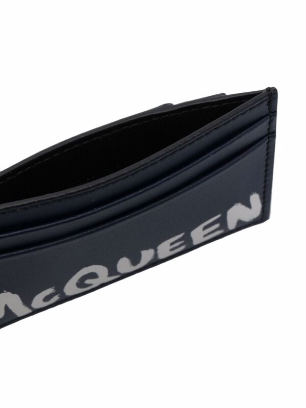 Alexander McQueen graffiti logo-print cardholder - Image 3