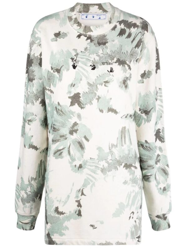 Off-White  abstract-print sweater dress