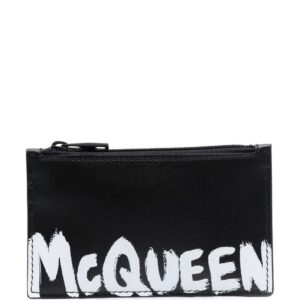 Alexander McQueen  logo-print leather wallet