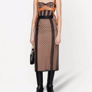 Gucci GG mesh corset top