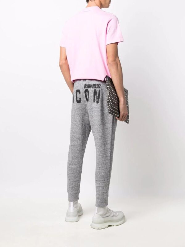 Dsquared2  Icon slogan-print ankle-length trackpants
